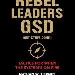 Rebel Leaders GSD Book Cover. Tactics for when the System's on fire. available on Amazon